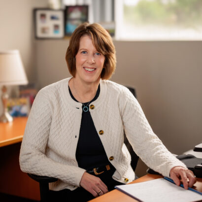 Tricia Laursen Health Care Innovator of the Year at Desk