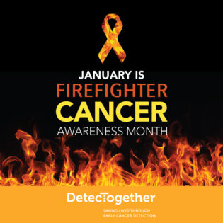 2024 Firefighter Cancer Awareness social media graphic