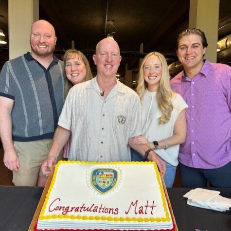 Matt Lloyd with Birthday Cake