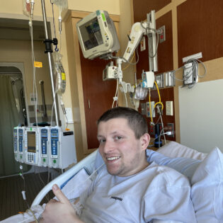 Jonanthan in hospital